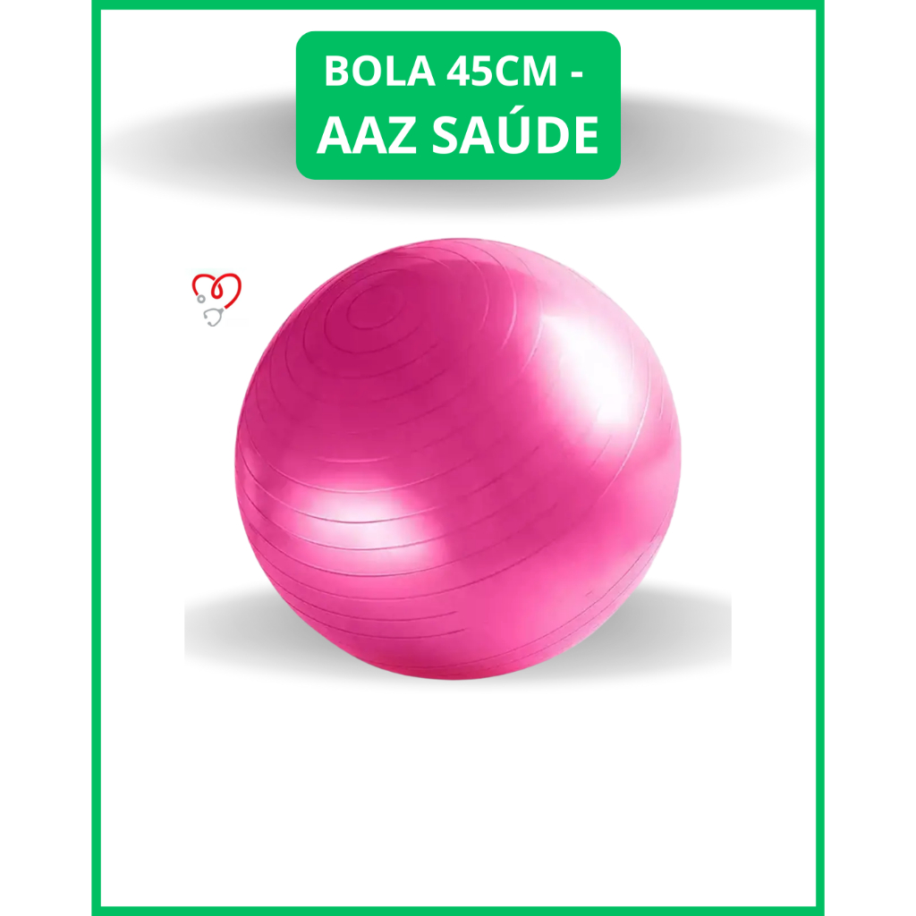 Bola Suíça para Pilates e Yoga 45cm - AAZ Saúde em Oferta na Shopee
