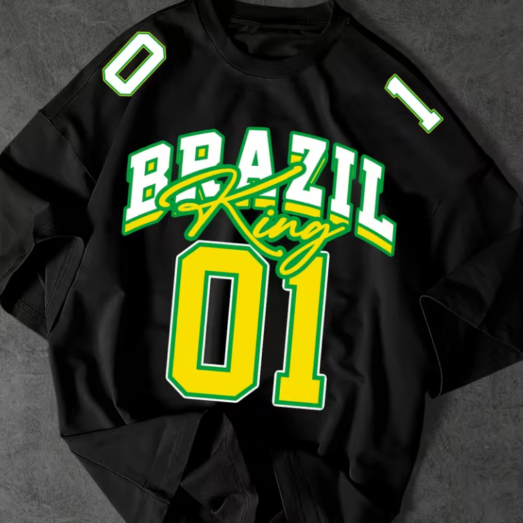 Camiseta Basica Ou Oversized Seleção Brasileira Copa Do Mundo World Cup Futebol Brasil