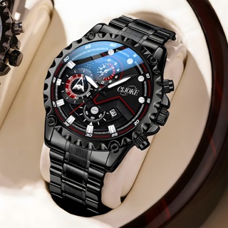 Relógios de luxo para homens- aço inoxidável à prova d'água- mineral resistente ao desgaste- luminoso em Oferta na Shopee