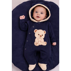 Saída Maternidade Menino Bear 02 Peças Roupas de Bebê