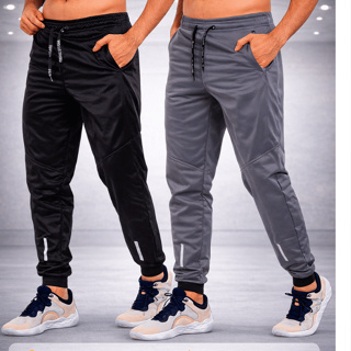 Kit 2 Calças Masculina Jogger Calça Lisa Sport Chimpa Cross Fit Academia Escola Uso Diario 2026! em Oferta na Shopee