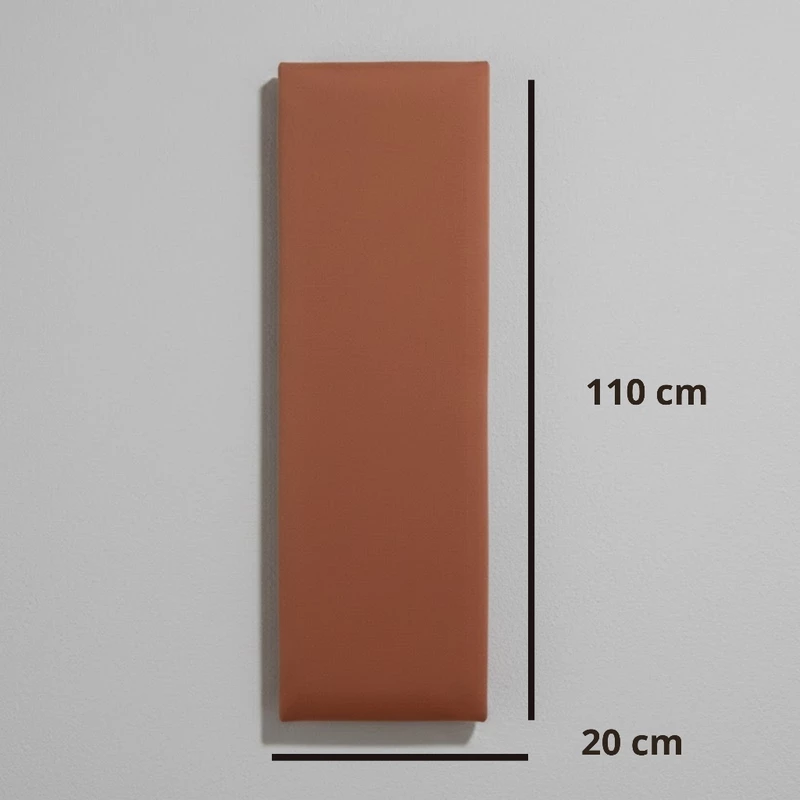 Cabeceira Adesiva Modulada Estofada Aveludada 110x20cm para Casal — foto 5