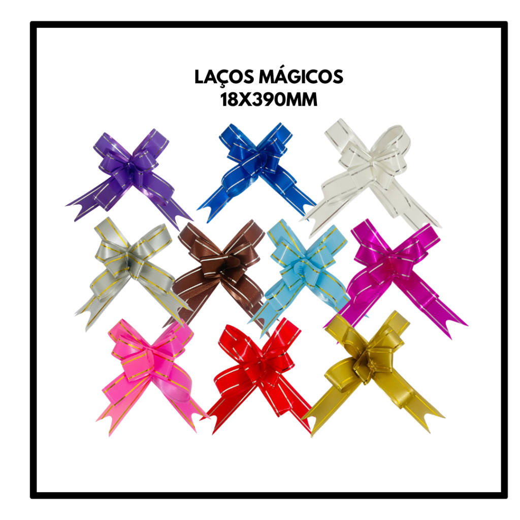 Laços Mágicos 18x390mm Laço Pronto para Embalagem em Oferta na Shopee