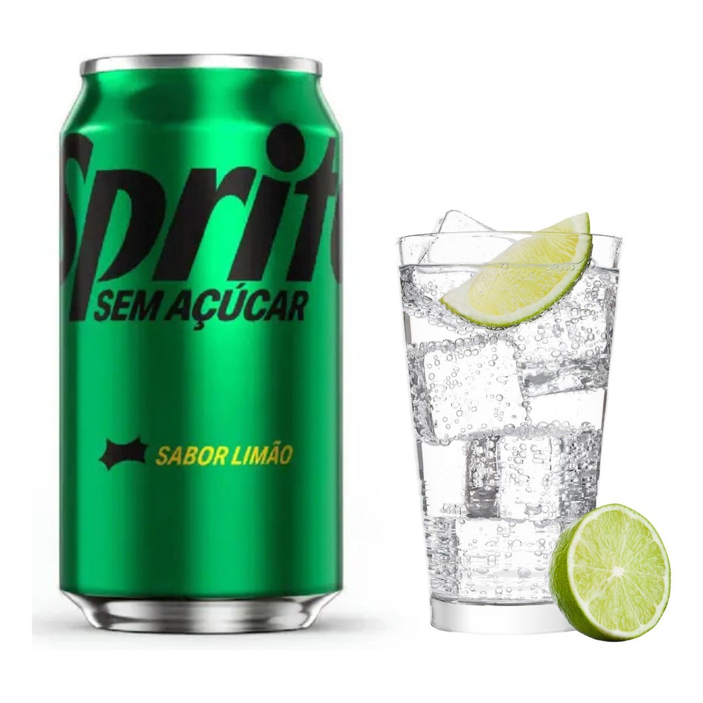 Refrigerante Sprite Zero Lata 350ml - Kit Com 12