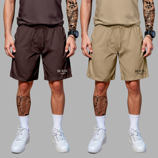 Kit 2 Bermuda Masculina P ao GG Moletom Leve Short Masculino Com Bolso Lateral Cintura e Cordão em Oferta na Shopee