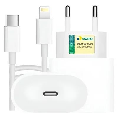 Carregador Turbo 30W USB-C PD iPhone 16 15 14 Samsung S24 S23 Xiaomi
