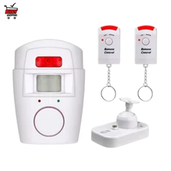 Kit Alarme Residencial Sem Fio Sensor De Presença + 2 Controles + 1 Suporte De Fixação