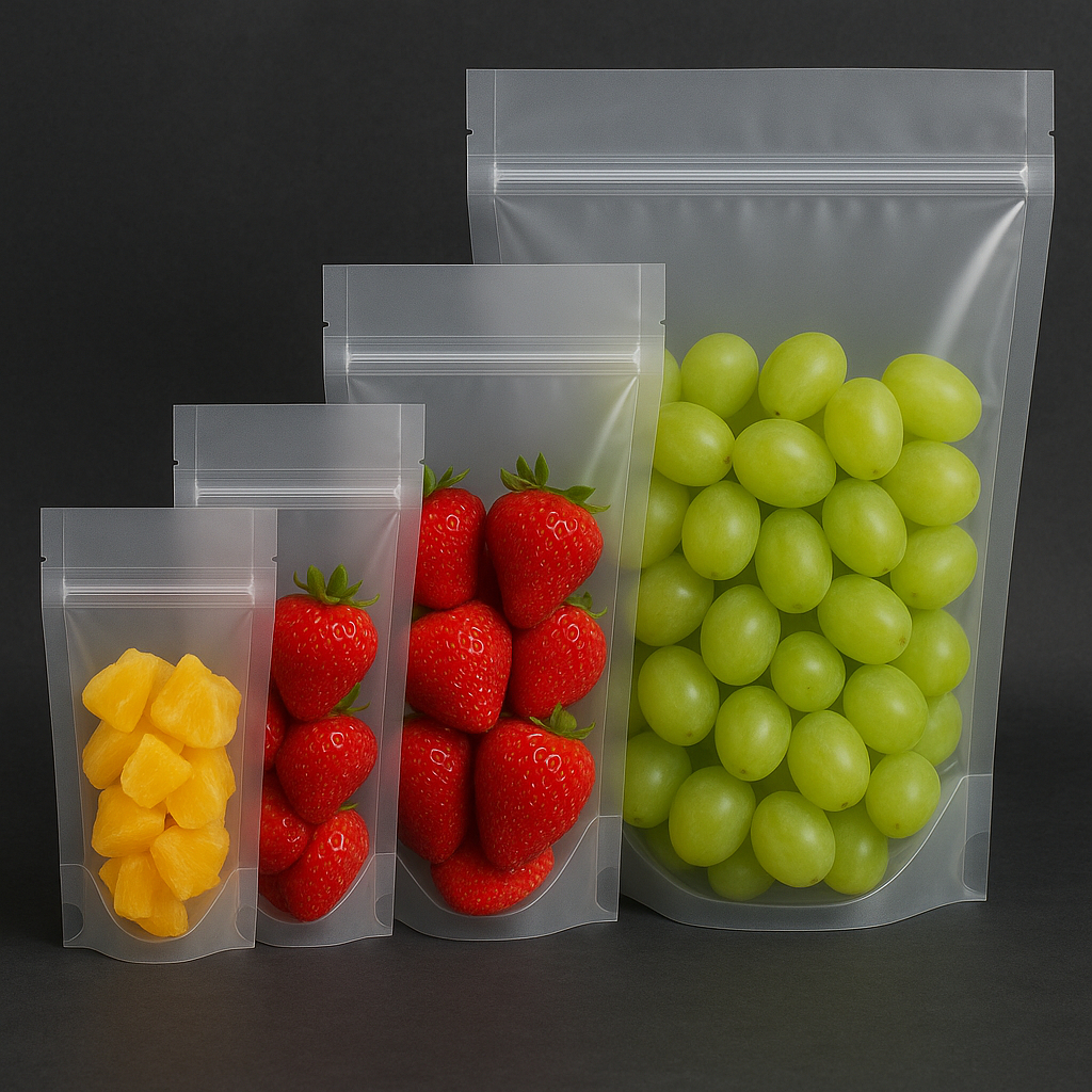 50 Unidades Embalagem Saco Saquinho Stand Up Pouch Transparente Com Zip Ziper - Escolha o Tamanho em Oferta na Shopee