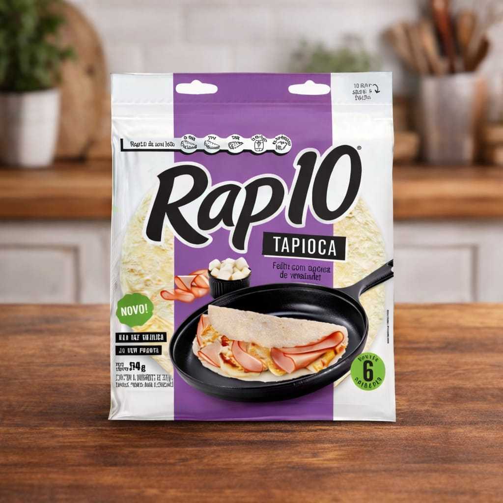 Rap 10 Tapioca Pronta 198g Massa para Tapioca sem Glútem
