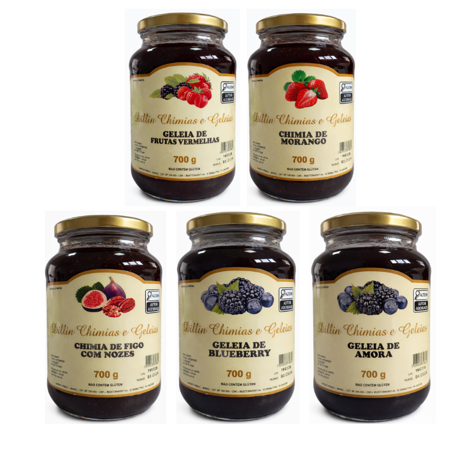 Geleia Doce Chimia Artesanal Dillin 700g Sem Conservantes Serra Gaúcha em Oferta na Shopee