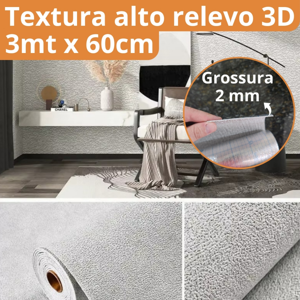 Painel de Linho Adesivo 3mx60cm Autocolante Alto Relevo Grosso Linho Papel de Parede Textura 3D Decoração Revestimento