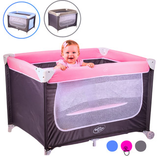 Berço Portátil Com Colchão Confort Bebê Cercado Chiqueirinho de Luxo Baby Style
