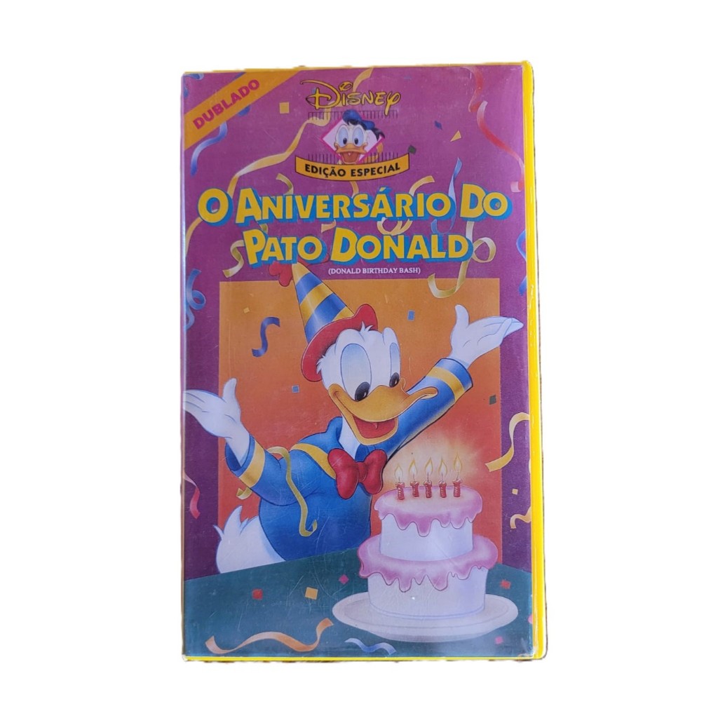Fita Vhs O Aniversário do Pato Donald Walt Disney