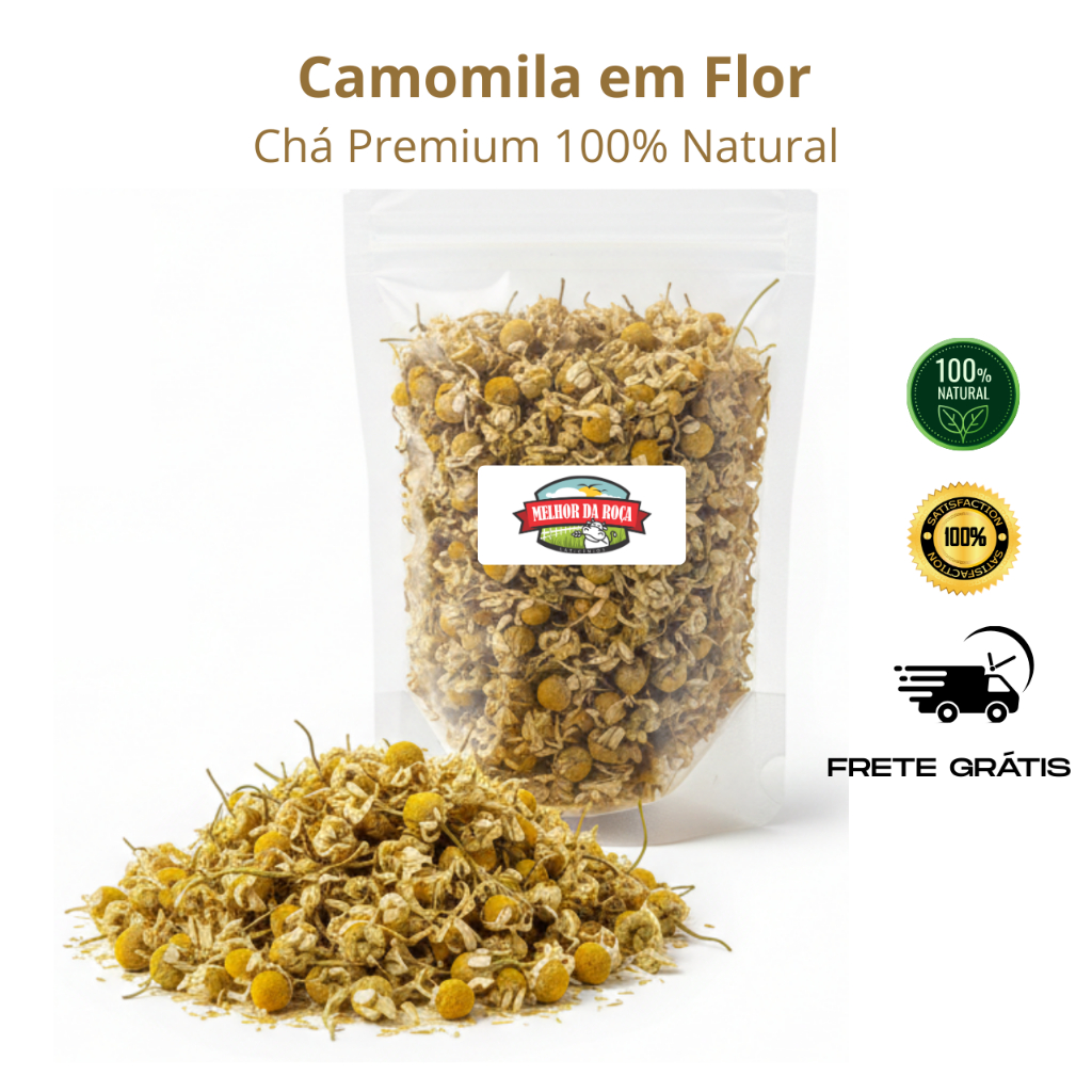 Imagem Camomila em flor chá calmante 1 kg - 100% natural