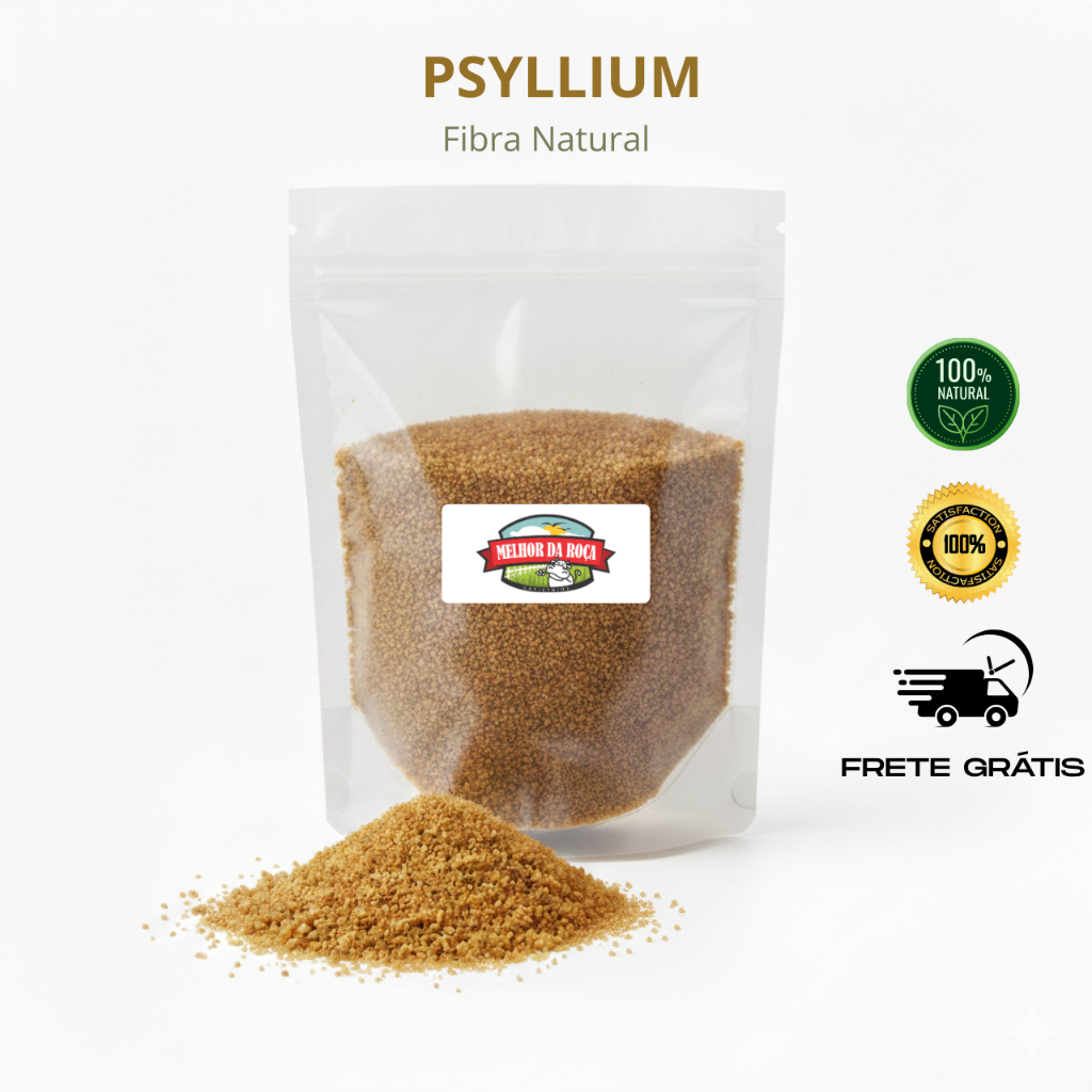 psyllium 100% puro 1kg em fibra premium