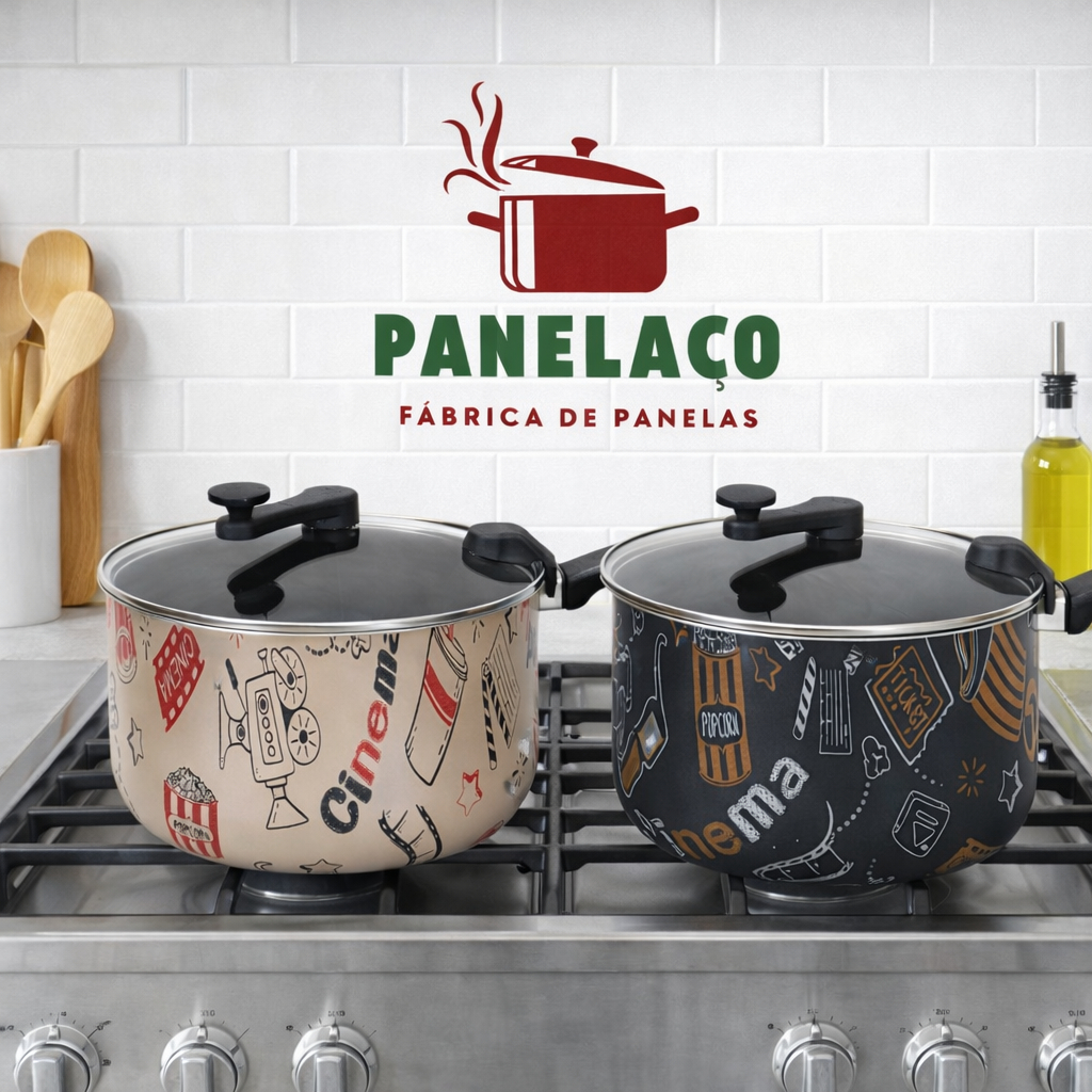 Pipoqueira panela antiaderente com desenho 4,5L n20