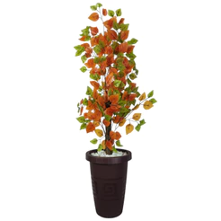 Planta Artificial Arvore Outonada 1 Metro Enfeite Decoração casa sala Com Vaso Grande