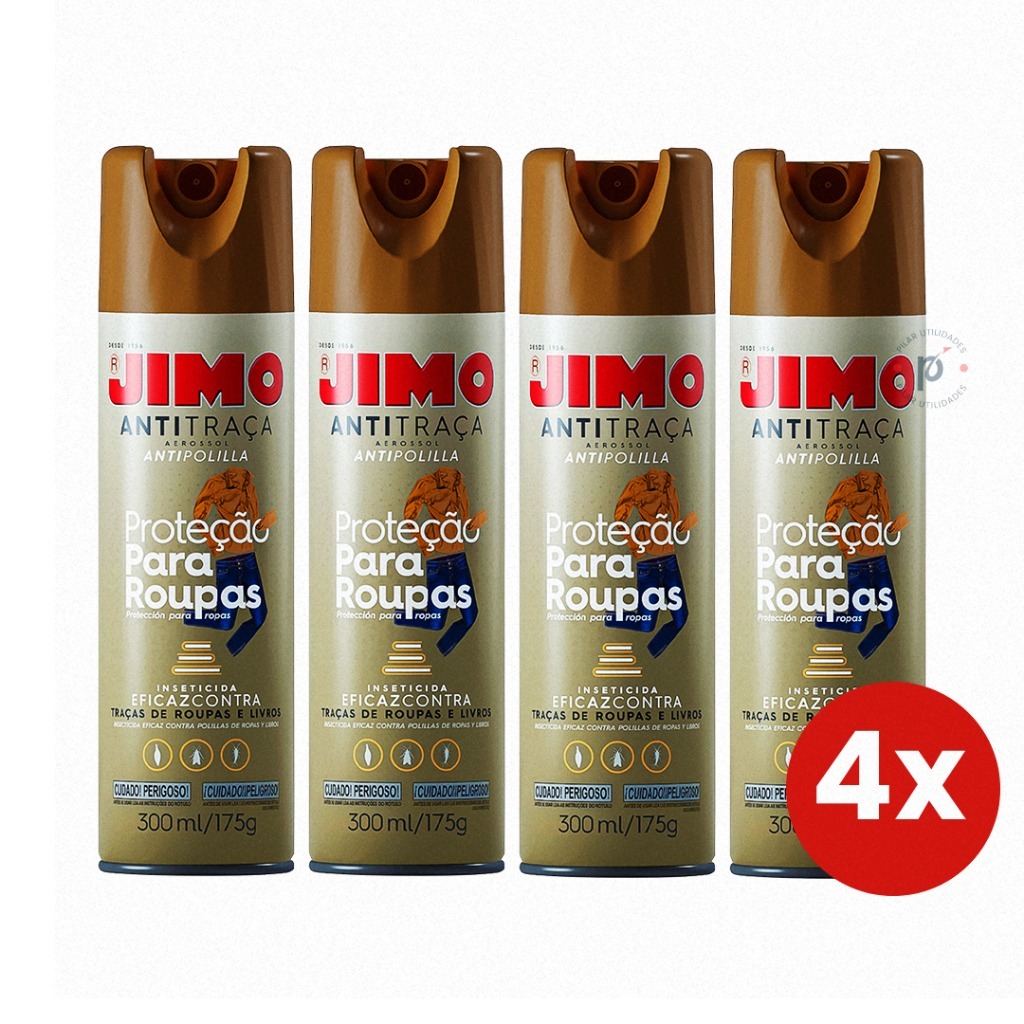 Aerossol AntiTraça Jimo 300ml Repele Elimina as Traças Armário Roupas Closets Tecidos gavetas em Oferta na Shopee
