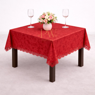 Toalha de Mesa Luxo Quadrada 4 Lugares Tecido Jacquard Original Sala Decoração Festa em Oferta na Shopee