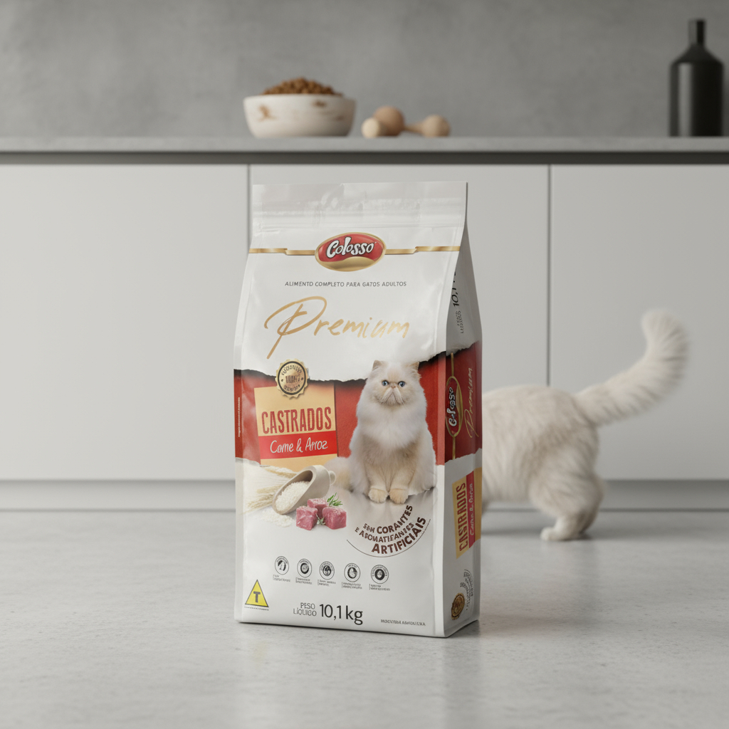 Ração Gato Super Premium Gato Castrado 10 Kg Carne