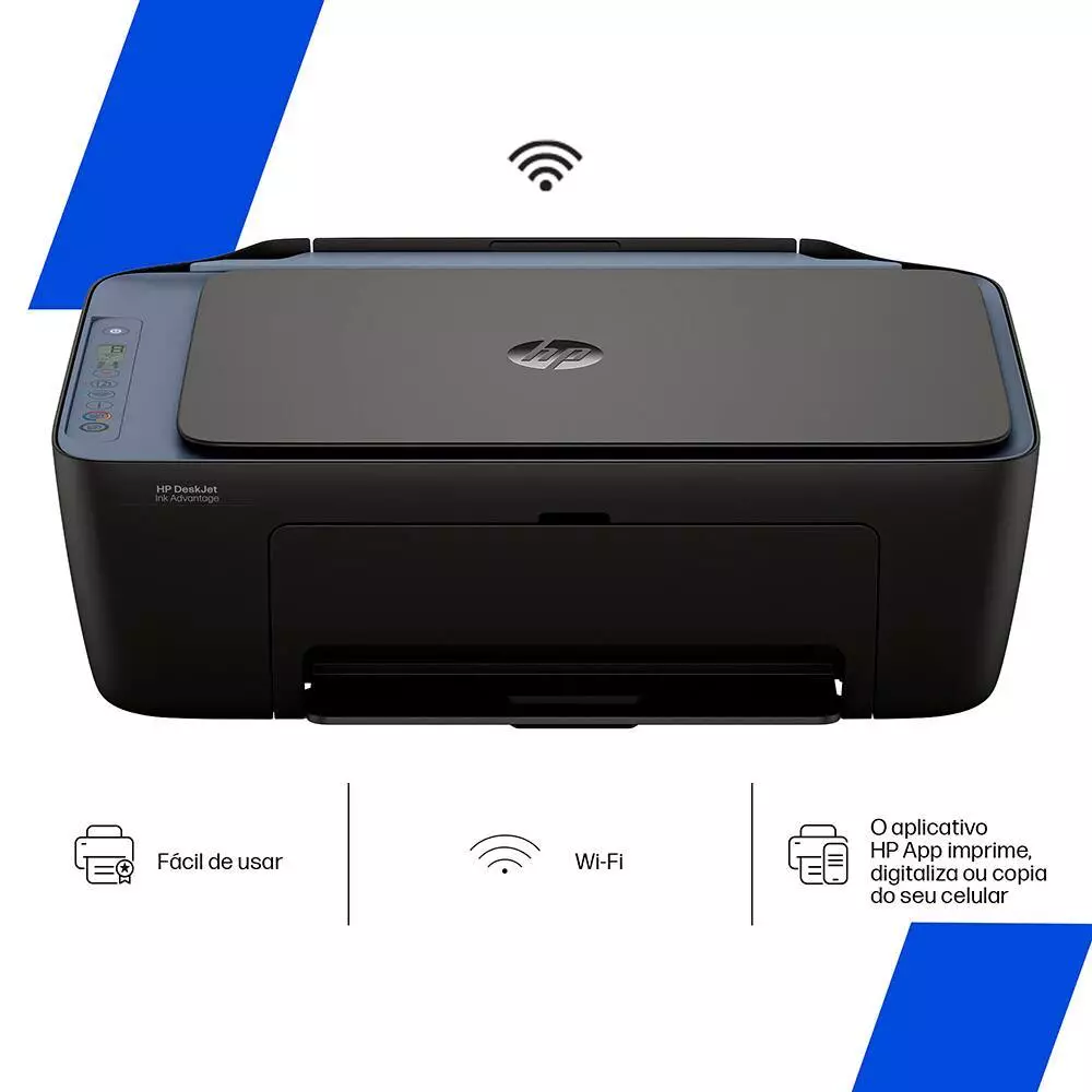 Impressora Multifuncional HP DeskJet Ink Advantage 2975 Impressão Cópia e Scanner com Wi-Fi
