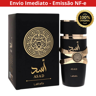 Perfume Asad Black Masculino Lattafa 100ml Original Com Garantia e NF em Oferta na Shopee