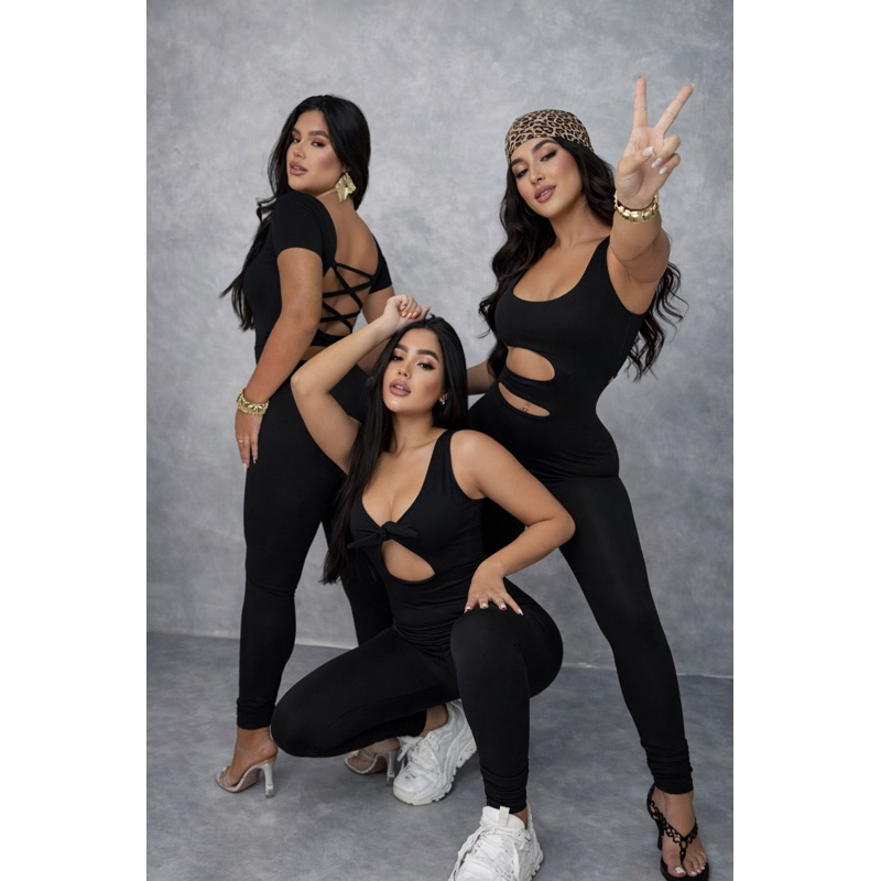 Macacão Feminino Longo Modelador Tamanho Único Estilo Fitness Casual — Cod A2