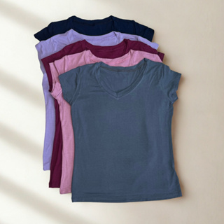 Kit 5 Blusinha Baby Look Plus Size Cores Variadas Viscolycra RRB Comércio em Oferta na Shopee