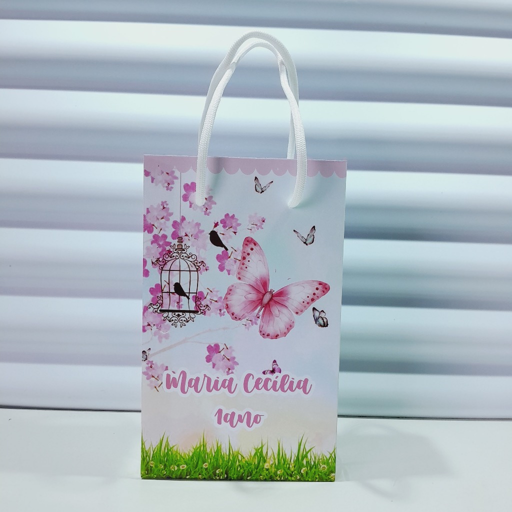 SACOLINHA JARDIM ENCANTADO BORBOLETAS/LEMBRANCINHA DE ANIVERSÁRIO