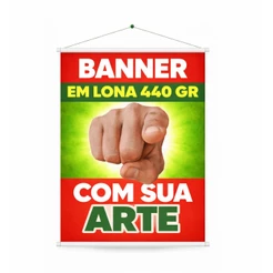 Banner Personalizado em Lona Sua Foto Prova D'Água