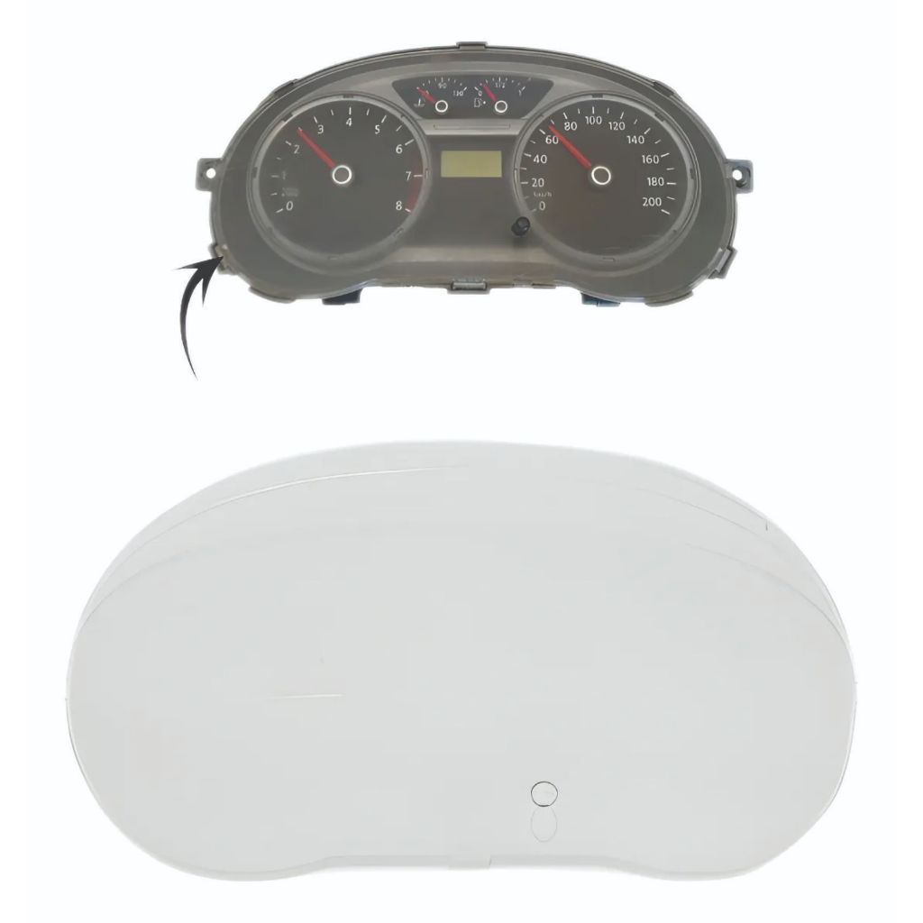 Lente Acrílico Do Painel Instrumento Vw Gol G5 G6 Com 1 Furo