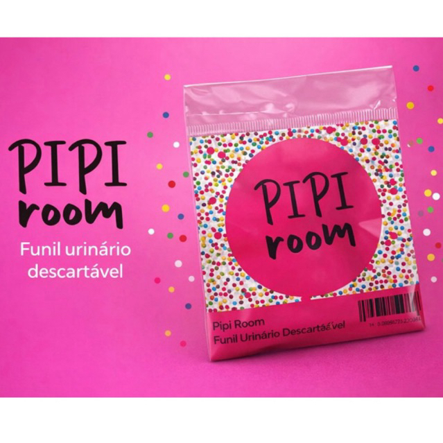 Kit Funil Urinário Pipi Room Descartável - 09 unidades ( 9 funil   e  9 lenços )