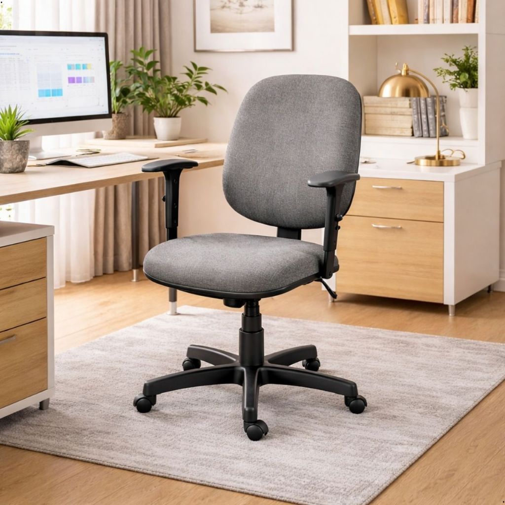 Cadeira de Escritório Diretor Ergonômica com Sistema Relax e Braços Reguláveis