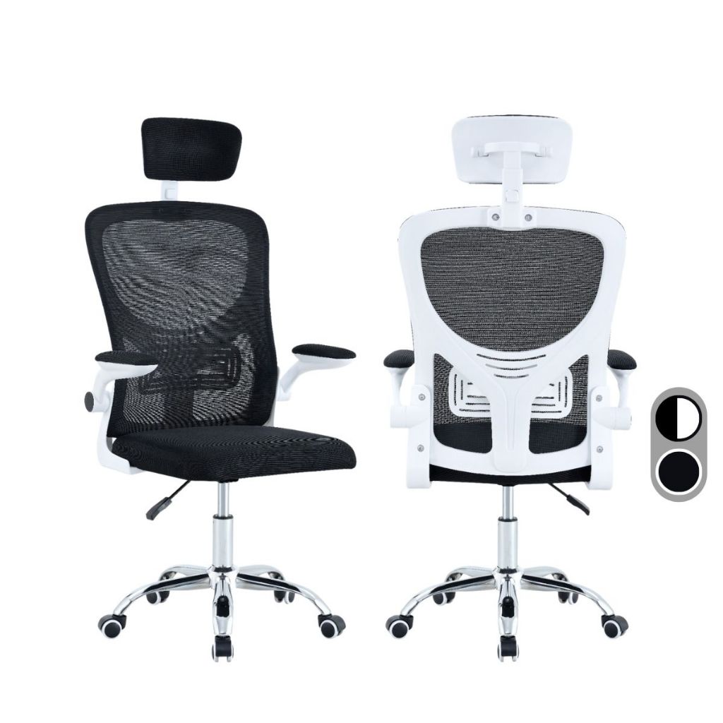 Cadeira Giratória Office Supreme Mesh Escritório Ergonômica com Encosto Reclinável