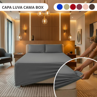 Lençol Luva Conjugado Casal e Queen com Elástico + 2 Fronhas em Oferta na Shopee