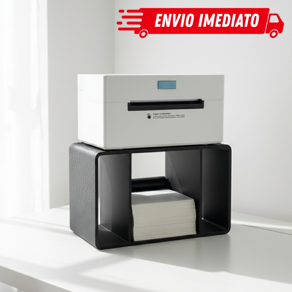Suporte para Impressora e Etiquetas Térmicas em Rolo ou Resma Ideal para Ecomers Organizador Moderno e Funcional em Oferta na Shopee