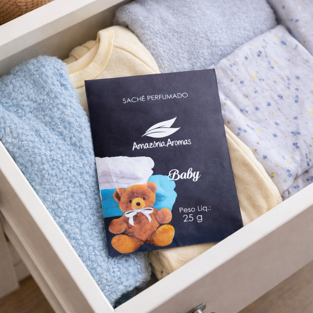 Pacote Sachê Perfumado Amazônia Aromas 25g Aromatizador Cheirinho Anti Odor Ácaro Mofo Gaveta
