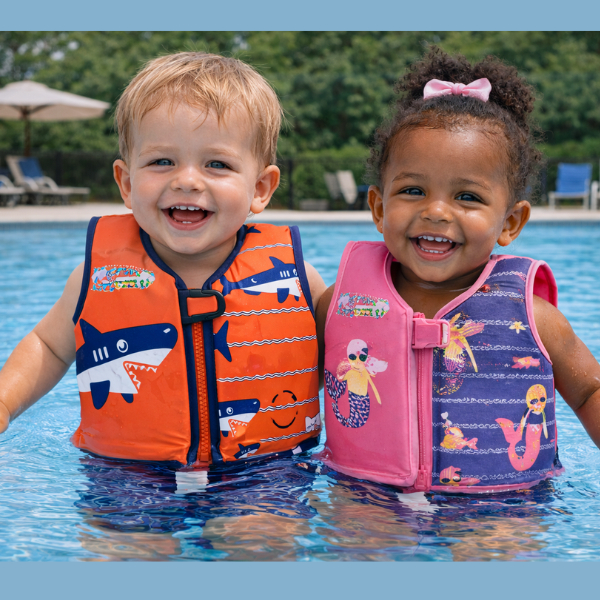 Colete Salva Vidas Infantil Mor Criança Regata com Espuma Piscina M/G Capacidade Suporta Até 30KG