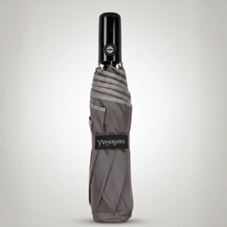 Guarda Chuva Voyagem Automático Botão Abre Fecha Resistente 8 Varetas Forte Contra Vento Liso Cinza em Oferta na Shopee