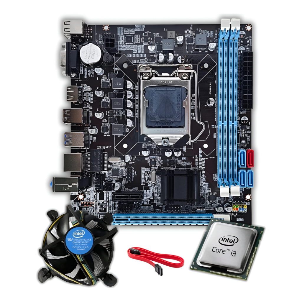 Kit Upgrade Intel 4ª Geração: Placa Mãe + Processador + Cooler (Sem RAM)