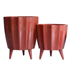 Kit 2 Vasos de Planta Cachepot Decorativo Casa Sala Luxo Organização