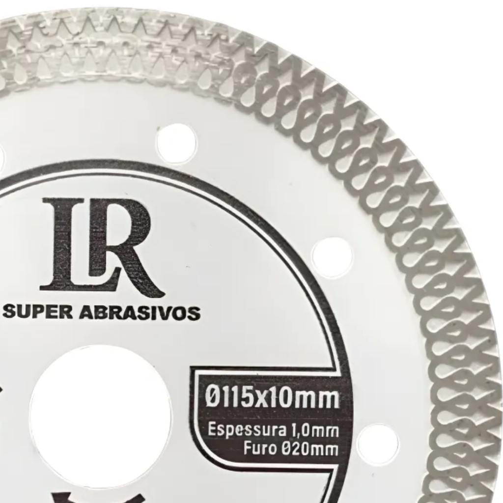 Disco de Corte Diamantado 115 mm x1,2 mm Rede Ultra Fino Corte Porcelanato Pisos Vidro Garrafa Copos