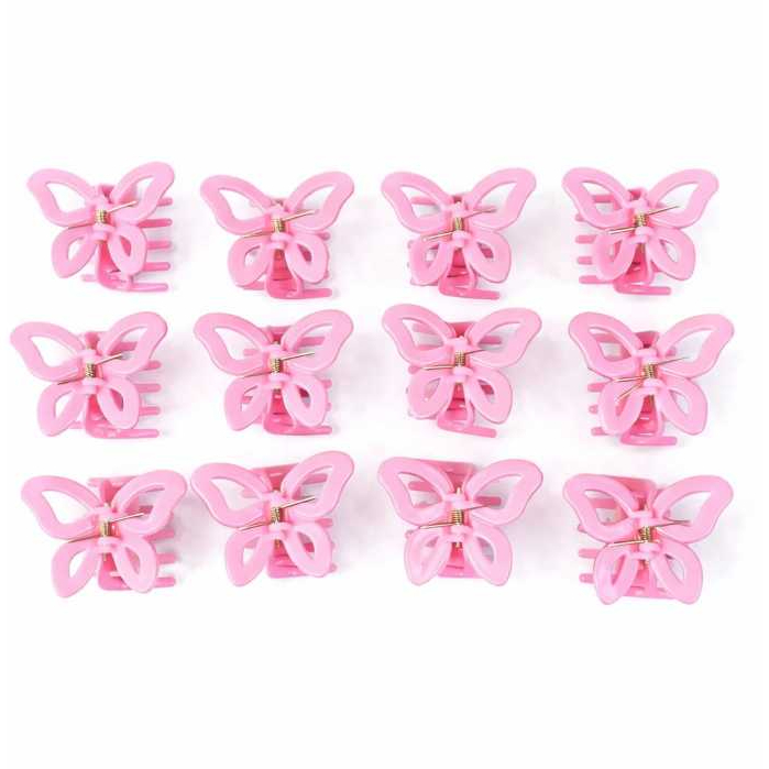 12 Piranhas de Cabelo, acessórios Presilhas Grande tipo Borboleta