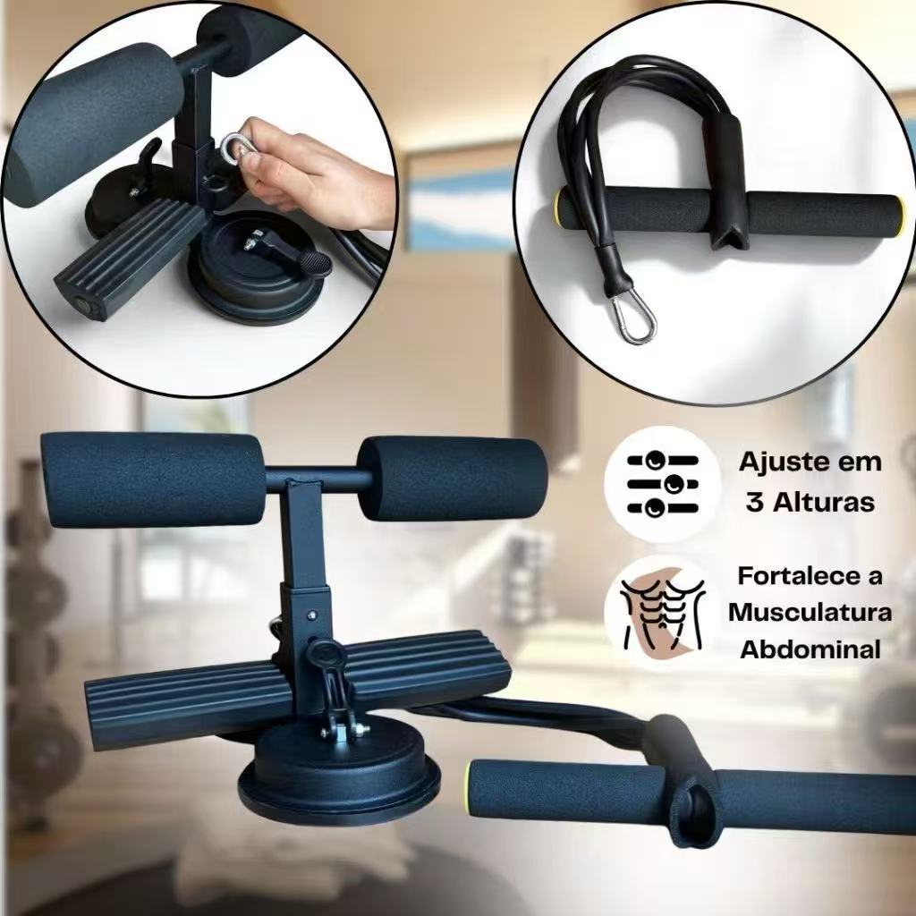 Aparelho Ajustável para Abdominais com Base de Sucção Antiderrapante em Oferta na Shopee