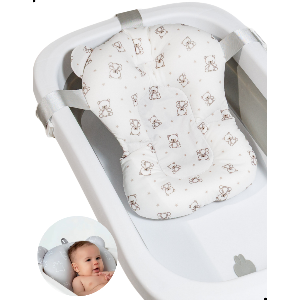 Almofada De Banho Flutuante Para Bebe Com Trava Regulagem - BENIBEE BUBLY - Rede de Banho