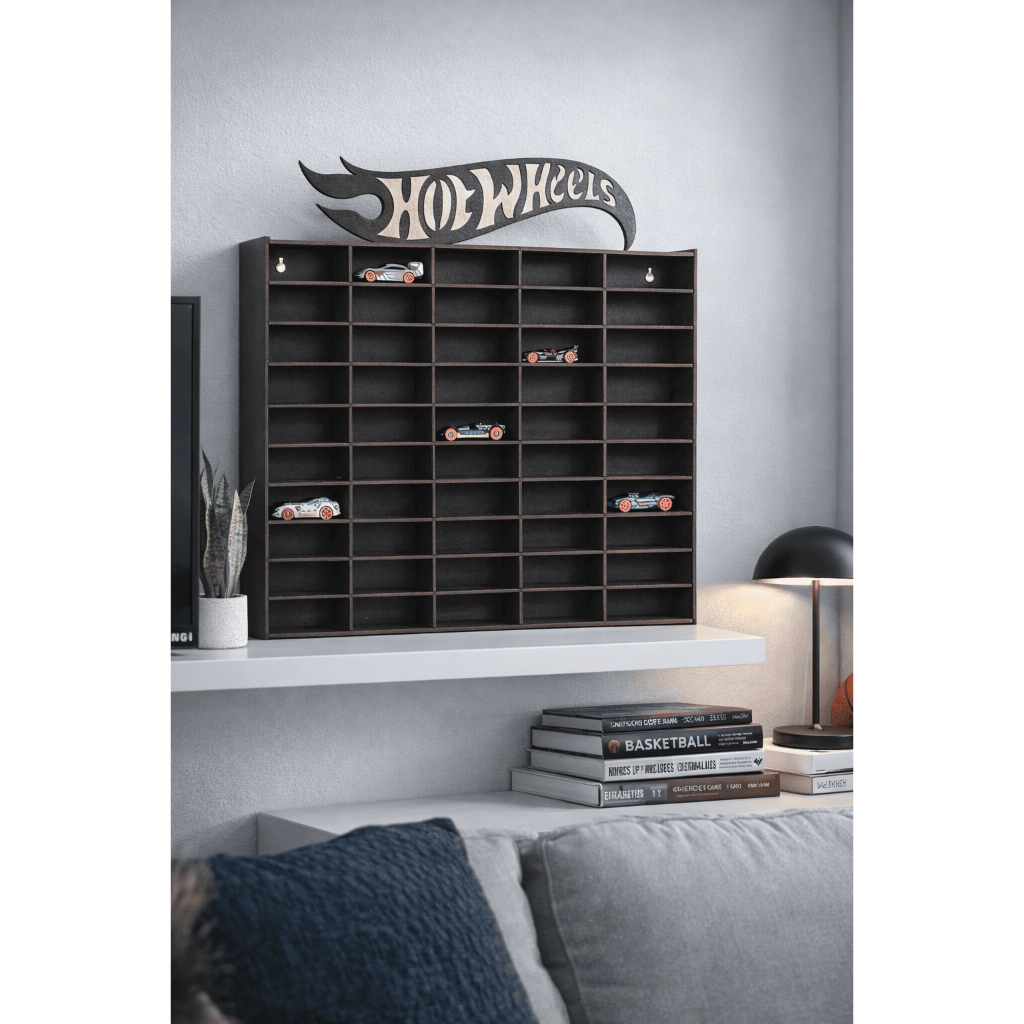 Expositor para 50 carrinhos Hot Weels Prateleira Brinquedos Coleção Miniaturas Carros Organizador em Oferta na Shopee
