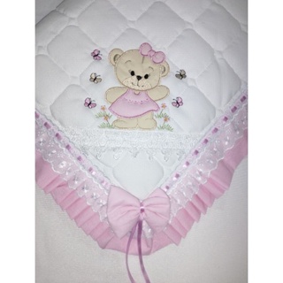 Manta para bebê acolchoada com grippir em Oferta na Shopee