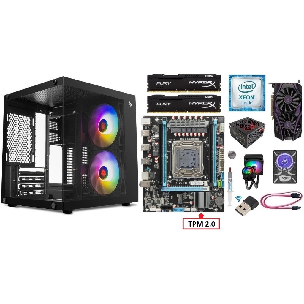 Pc Gamer X99 Xeon E5 2680 v3/ 8GB-16GB-32GB Ddr4/ RX550 4GB / SSD/ HD