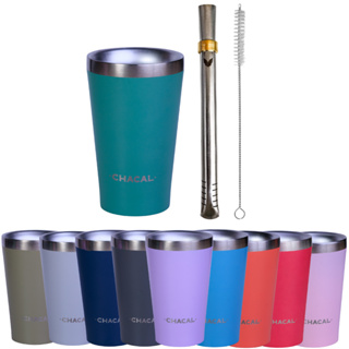 Kit Terere Bomba e Copo Cuia 200ml Chacal Inox em Oferta na Shopee