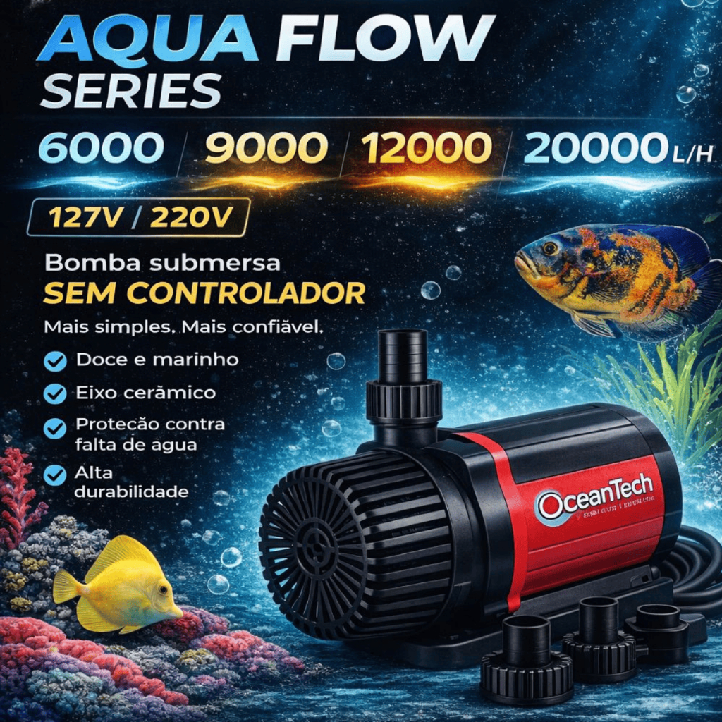 Bomba Submersa SEM CONTROLADOR Aqua Flow Ocean Tech — imagem 2 de 2